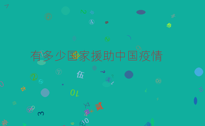 有多少国家援助中国疫情