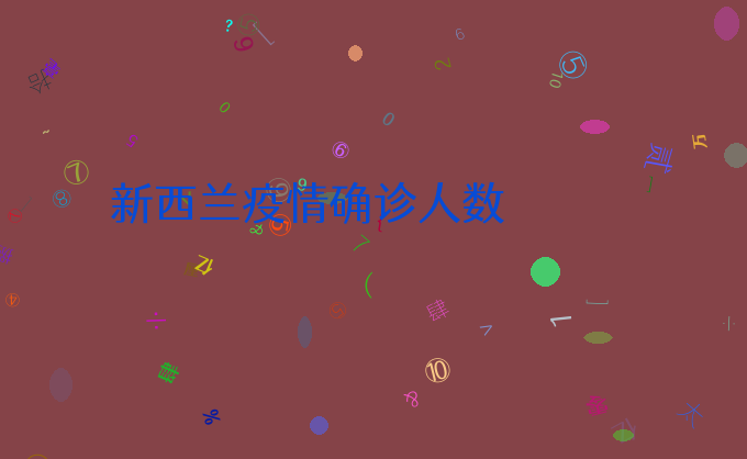 新西兰疫情确诊人数